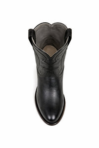 Men's Los Altos Original Leather Boots Roper Toe - Black 692105