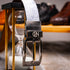 Marco_Di_Milano Lucca Belt Newspaper Black Leather Shoe