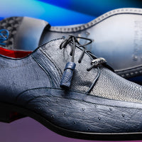 Marco Di Milano Lucca: Navy Leather Dress Shoe