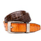 Marco Di Milano Luciano Belt: Cognac Brown Leather Loafer