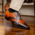 Marco Di Milano Luciano: Cognac Brown Leather Dress Shoe