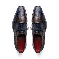 Marco Di Milano Luciano - Navy Brown Leather Loafer
