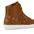 Mens Belvedere Vero Crocodile Patchwork Hightop Sneaker in Honey