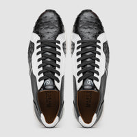 Marco_Di_Milano Lyon II: Black & White Leather Luxury Shoe