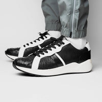 Marco_Di_Milano Lyon II: Black & White Leather Luxury Shoe