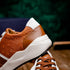Marco Di Milano Lyon II: Brandy & White Leather Dress Shoe