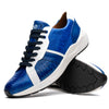 Marco_Di_Milano Lyon: Blue Leather & White Accent Dress Shoe