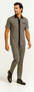 Men’s Houndstooth Walking Suit by Dreams by Zacchi – 2 Piece Lei sure Set in black/white- $99