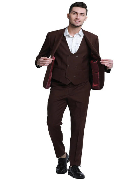 Brown Wedding Suit - Jacket + Pants - Brown Tuxedo -brown wedding suits and tuxedos