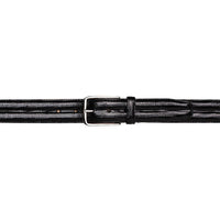 Mezlan Classic Lizard Belt Black