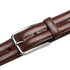 Mezlan Classic Lizard Belt Dark Brown