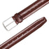 Mezlan Classic Lizard Belt Dark Brown