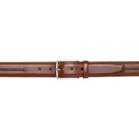 Mezlan Center-Piped Calfskin Belt