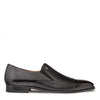 Mens Mezlan Modern Cap-Toe Slip-On Loafer Premium Calfskin That Bridges The Gap Between Formal Oxfords & Everyday Loafers In Color Black