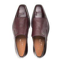 Mens Mezlan Modern Cap-Toe Slip-On Loafer Premium Calfskin That Bridges The Gap Between Formal Oxfords & Everyday Loafers In Color Burgundy