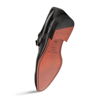 Mezlan Pego Deerskin Monk Strap Black (21158)