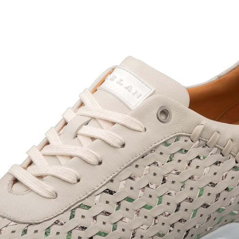 Mezlan Plata Laser-Cut Sneaker Light Green / Multi (21569)