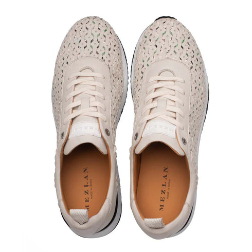 Mezlan Plata Laser-Cut Sneaker Light Green / Multi (21569)