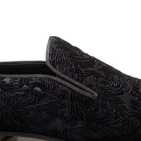 Mezlan Travolta Velvet Formal Loafer Black (21578)