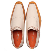 Mezlan Cadena Two-Toned Monk Strap Camel / Bone (21590)