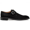 Mezlan Albini Suede Monk Strap Black (21722)