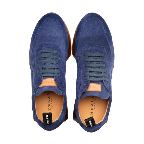 Mezlan Carlucci Suede Sneaker Blue (21732)