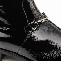 Mezlan Buscemi Hi-Shine Ornament Boot - Black