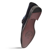 Mezlan Diesel Suede Monk Strap Royal (21745)