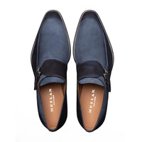 Mezlan Diesel Suede Monk Strap Royal (21745)