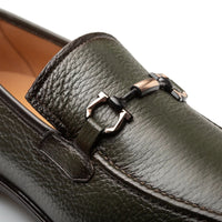 Mezlan Marinelli Deer Ornament Slip On - Olive