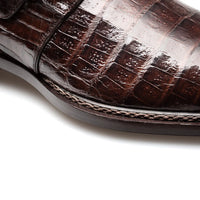 Mezlan Gigolo Crocodile Monk Strap