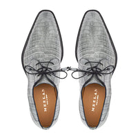 Mezlan Cratos Crocodile Derby Pearl Grey (50070-F)