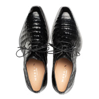 Mezlan Cratos Crocodile Derby Black (50070-F)