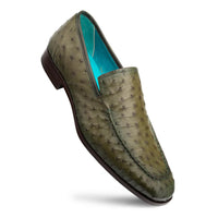 Mezlan Menor Ostrich Slip On Olive (50120-S)