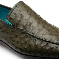 Mezlan Menor Ostrich Slip On Olive (50120-S)