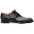 Mezlan Westside Two-Tone Crocodile Oxford Pearl Grey / Black (50172-F)
