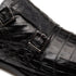 Mezlan Doyers Crocodile Double Monk Strap Black (50176-F)