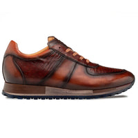 Mezlan Greenwich Calf/Lizard Sneaker - Tan