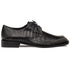 Mezlan Ugo Crocodile Square Toe Lace Up Derby Black (50200-F)