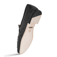Mezlan Ostrich Leather Moccasin Slip-On Loafers