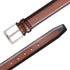 Mezlan Classic Calfskin Patina Belt Cognac