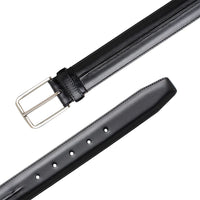 Mezlan Center-Piped Calfskin Belt
