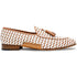 Mezlan Sants Woven Two-Tone Tassel Loafer Bone / Camel (21537)