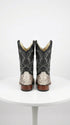 Natural Python Square Toe Boots