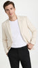 Men’s Ivory Cream Off White 2 Button Sport Coat, Classic Dress Casual Blazer