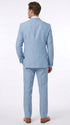 Men’s Light Blue Linen Suit – 2 Button Summer Wedding, Beach Wedding & Business Suit