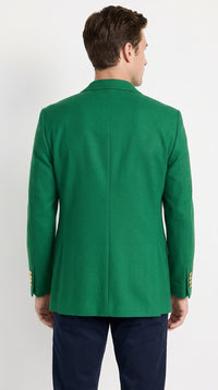 Executive Apparel Ultralux Men’s Kelly Green Blazer Jacket, Formal Sport Coat for Weddings and Events