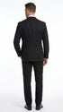 Men’s Black 100% Linen Suit, Two Button Formal Wedding Business Dress Suit