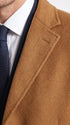 Men’s Brown Vicuna Overcoat – 3 Button Single Breasted Luxury Full Length Dress Coat
