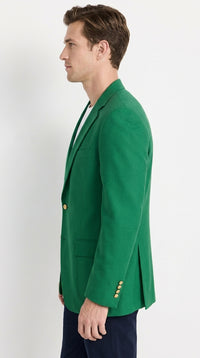 Executive Apparel Ultralux Men’s Kelly Green Blazer Jacket, Formal Sport Coat for Weddings and Events